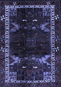 Animal Blue Traditional Rug, tr3140blu