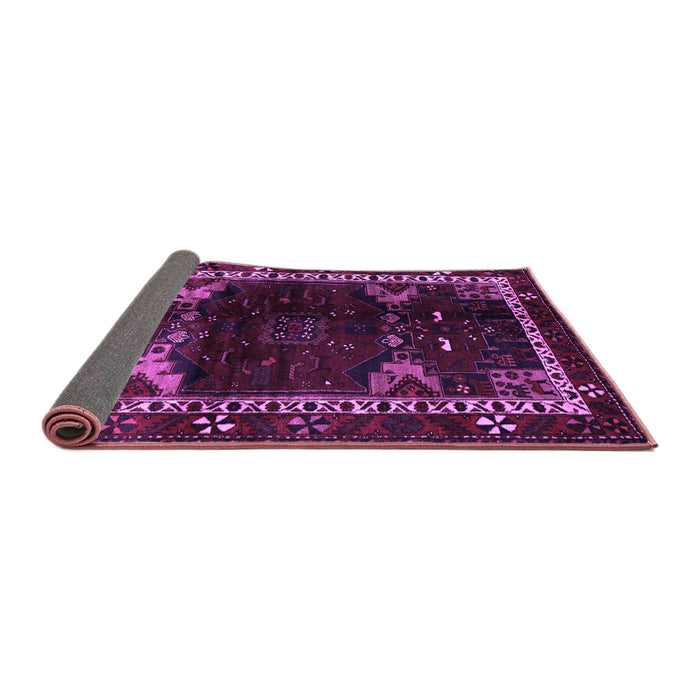 Sideview of Animal Purple Traditional Rug, tr3140pur