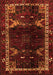 Animal Orange Traditional Rug, tr3140org