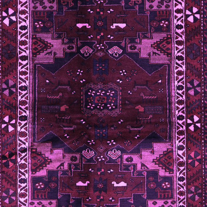 Machine Washable Animal Purple Traditional Area Rugs, wshtr3140pur