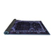 Sideview of Animal Blue Traditional Rug, tr3140blu