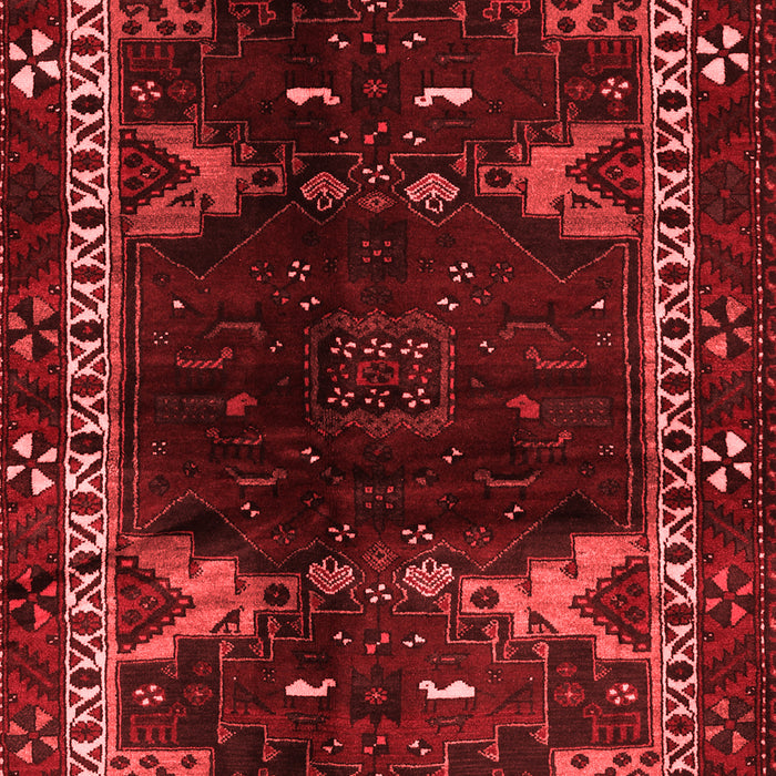 Machine Washable Animal Red Traditional Rug, wshtr3140red