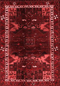 Animal Red Traditional Rug, tr3140red