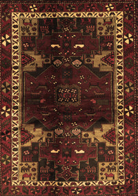 Animal Brown Traditional Rug, tr3140brn