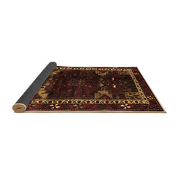 Sideview of Animal Brown Traditional Rug, tr3140brn