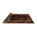 Sideview of Animal Brown Traditional Rug, tr3140brn