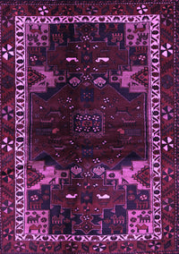 Animal Purple Traditional Rug, tr3140pur