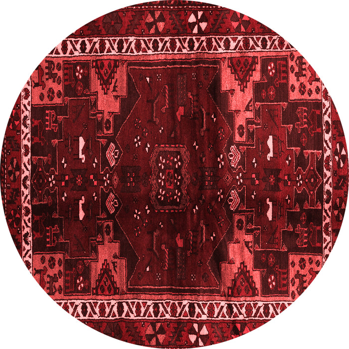 Machine Washable Animal Red Traditional Rug, wshtr3140red