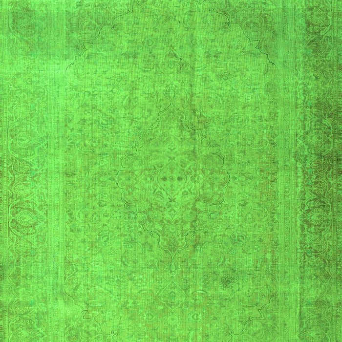 Serging Thickness of Machine Washable Persian Green Traditional Area Rugs, wshtr3141grn