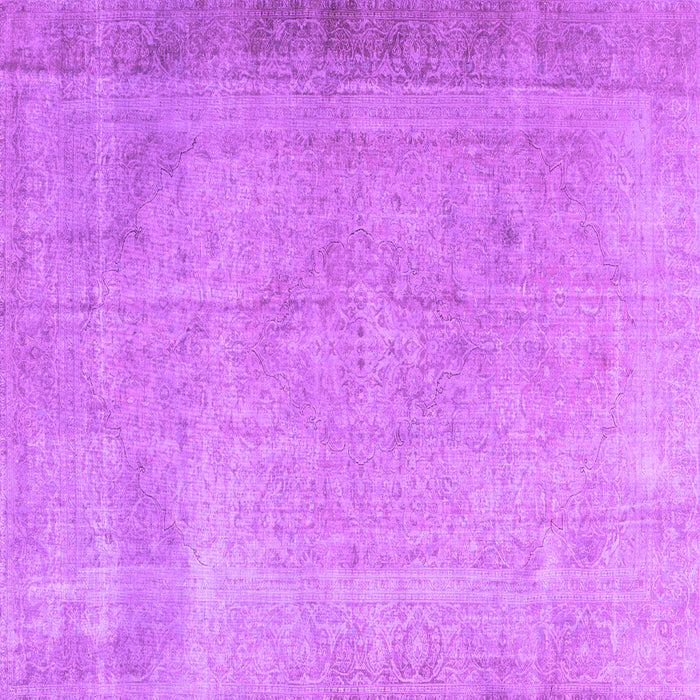 Square Persian Purple Traditional Rug, tr3141pur