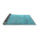 Sideview of Persian Light Blue Traditional Rug, tr3141lblu