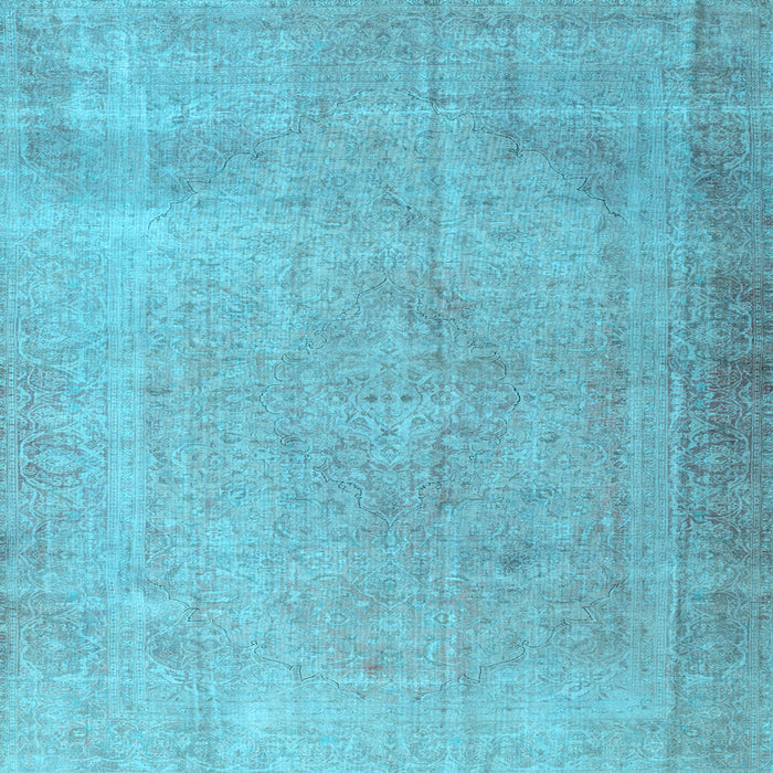 Square Persian Light Blue Traditional Rug, tr3141lblu