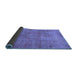 Sideview of Persian Blue Traditional Rug, tr3142blu