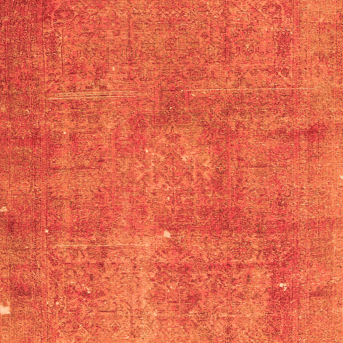 Serging Thickness of Machine Washable Persian Orange Traditional Area Rugs, wshtr3142org