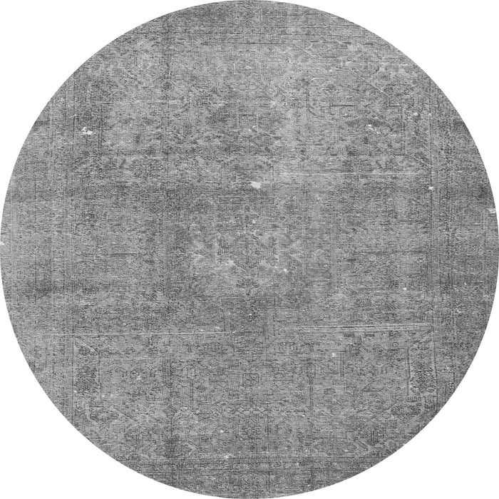 Machine Washable Persian Gray Traditional Rug, wshtr3142gry