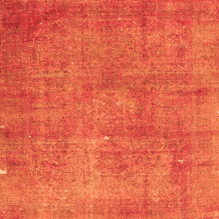 Serging Thickness of Persian Orange Traditional Rug, tr3142org