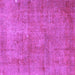 Square Persian Purple Traditional Rug, tr3142pur
