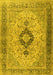 Machine Washable Persian Yellow Traditional Rug, wshtr3143yw