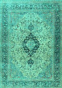 Persian Turquoise Traditional Rug, tr3143turq