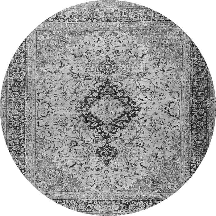 Square Persian Gray Traditional Rug, tr3143gry