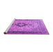 Sideview of Machine Washable Persian Purple Traditional Area Rugs, wshtr3143pur