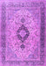 Machine Washable Persian Purple Traditional Area Rugs, wshtr3143pur