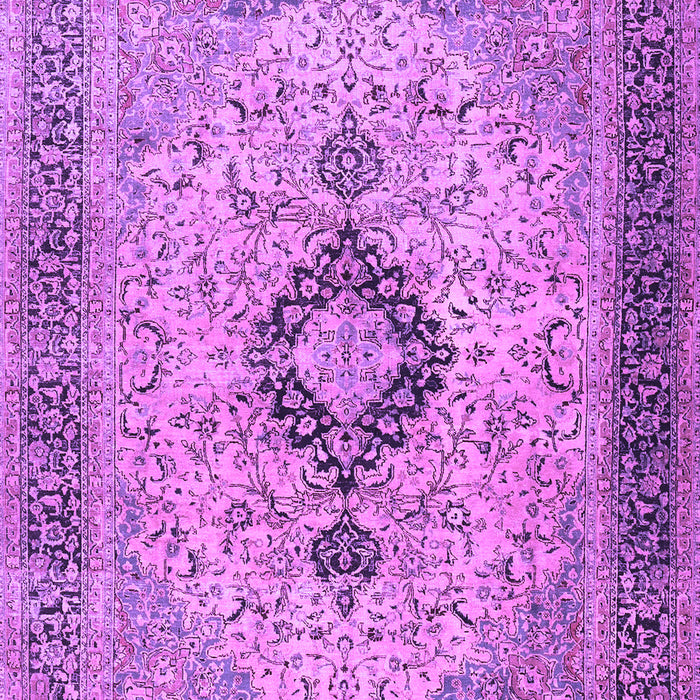 Machine Washable Persian Purple Traditional Area Rugs, wshtr3143pur