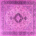 Square Persian Pink Traditional Rug, tr3143pnk