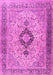 Machine Washable Persian Pink Traditional Rug, wshtr3143pnk