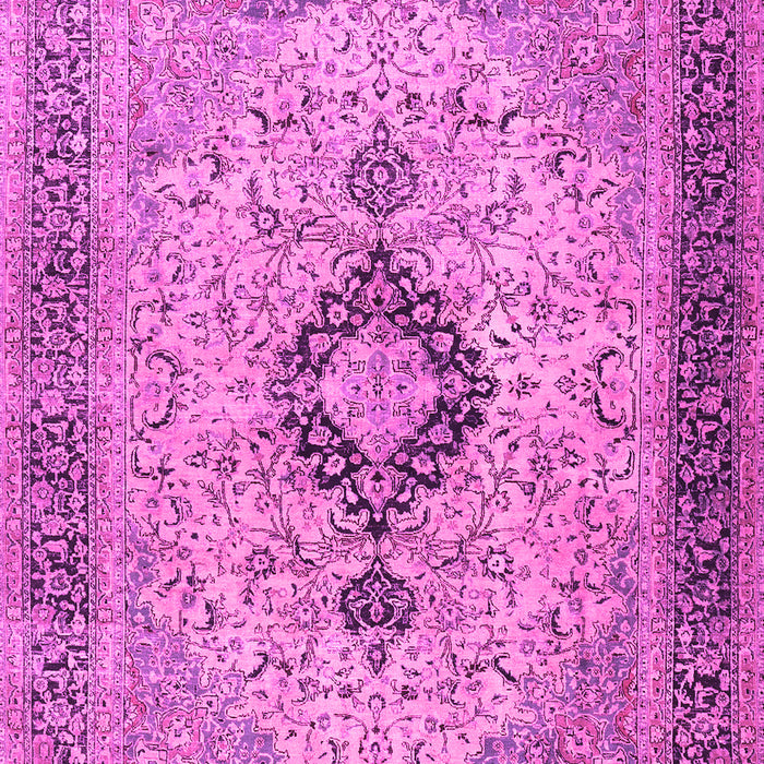 Machine Washable Persian Pink Traditional Rug, wshtr3143pnk