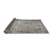 Sideview of Traditional Dark Gray Persian Rug, tr3144