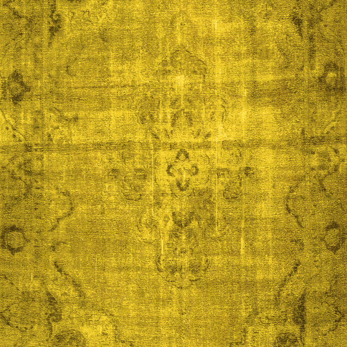 Machine Washable Persian Yellow Traditional Rug, wshtr3144yw