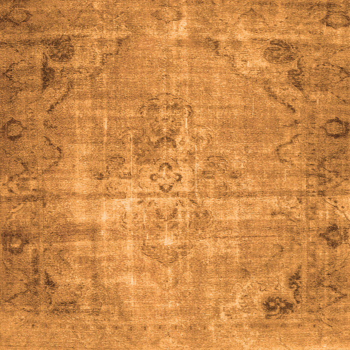Serging Thickness of Persian Orange Traditional Rug, tr3144org