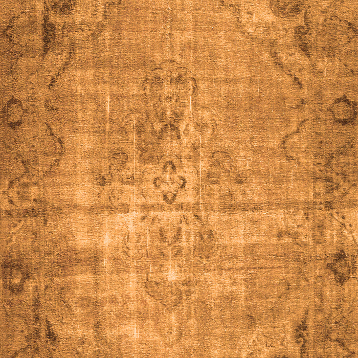 Serging Thickness of Machine Washable Persian Orange Traditional Area Rugs, wshtr3144org