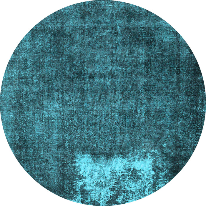 Round Persian Light Blue Traditional Rug, tr3145lblu
