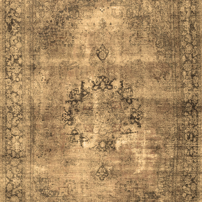Machine Washable Persian Brown Traditional Rug, wshtr3146brn