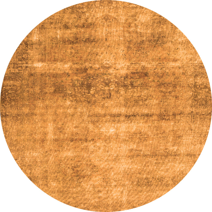 Square Persian Orange Traditional Rug, tr3147org