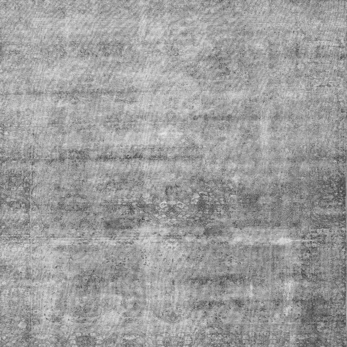 Round Machine Washable Persian Gray Traditional Rug, wshtr3147gry