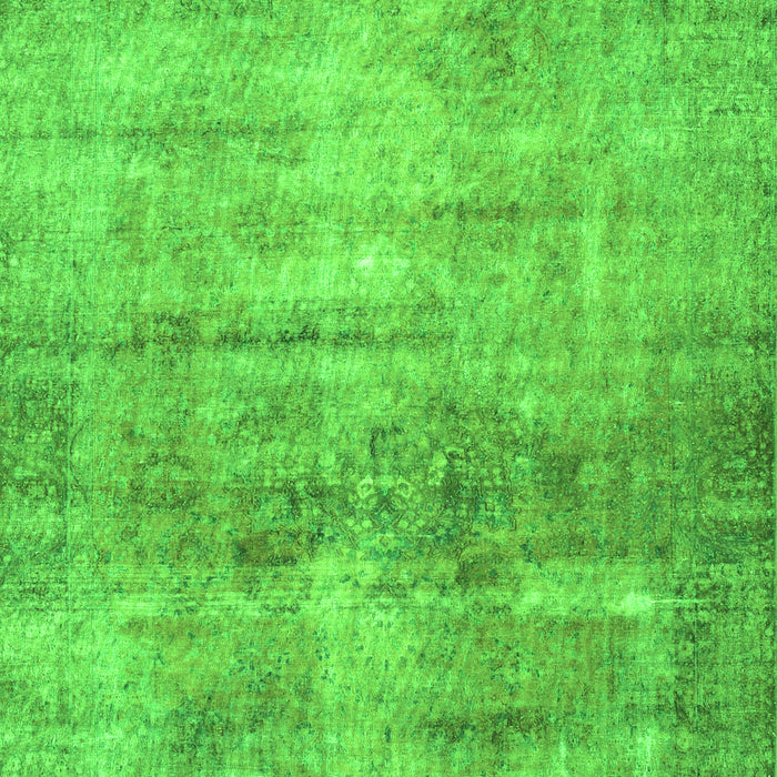 Serging Thickness of Machine Washable Persian Green Traditional Area Rugs, wshtr3147grn