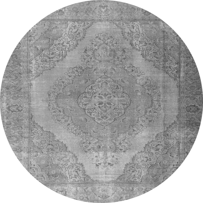 Machine Washable Persian Gray Traditional Rug, wshtr3148gry