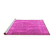 Sideview of Machine Washable Persian Pink Traditional Rug, wshtr3148pnk