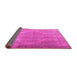 Sideview of Persian Pink Traditional Rug, tr3148pnk