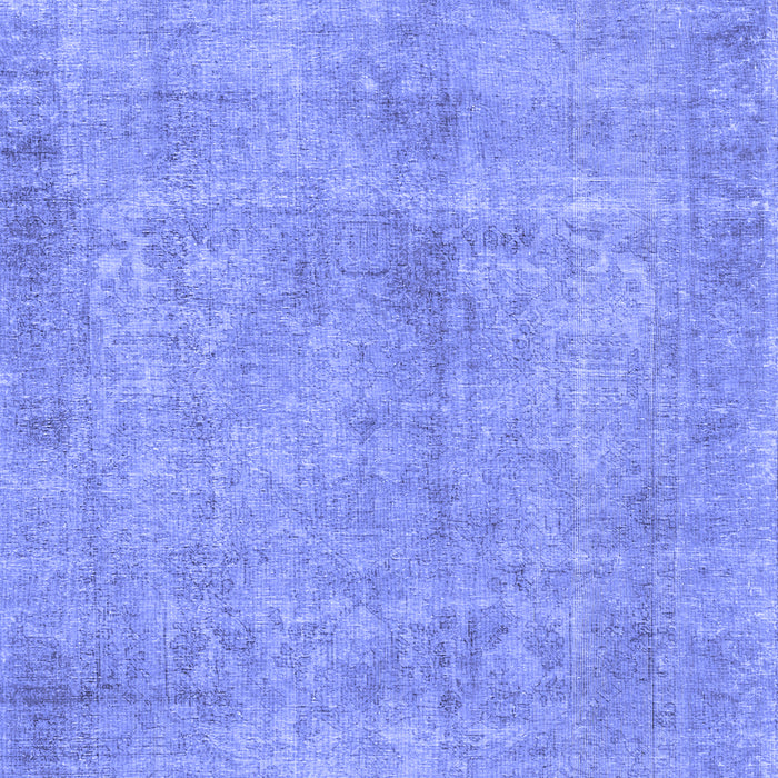 Machine Washable Persian Blue Traditional Rug, wshtr3149blu