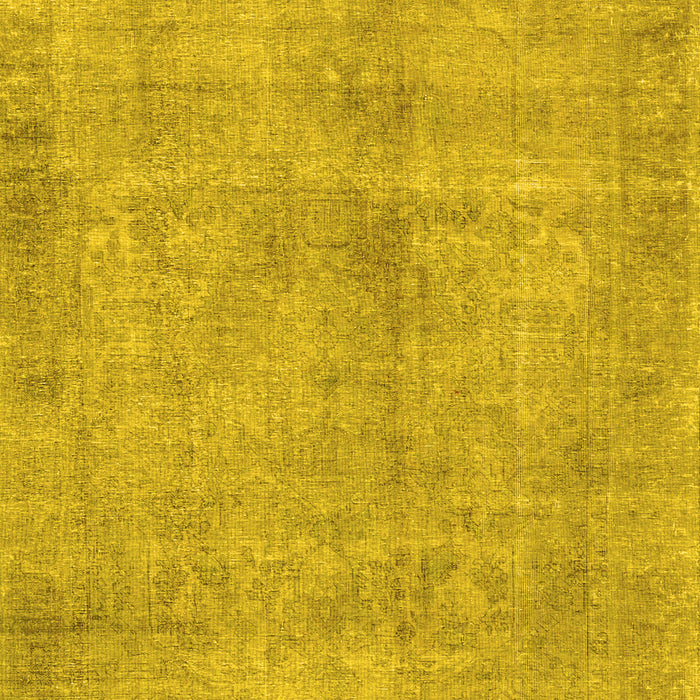 Machine Washable Persian Yellow Traditional Rug, wshtr3149yw