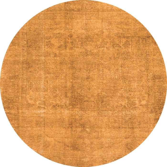 Machine Washable Persian Orange Traditional Area Rugs, wshtr3149org