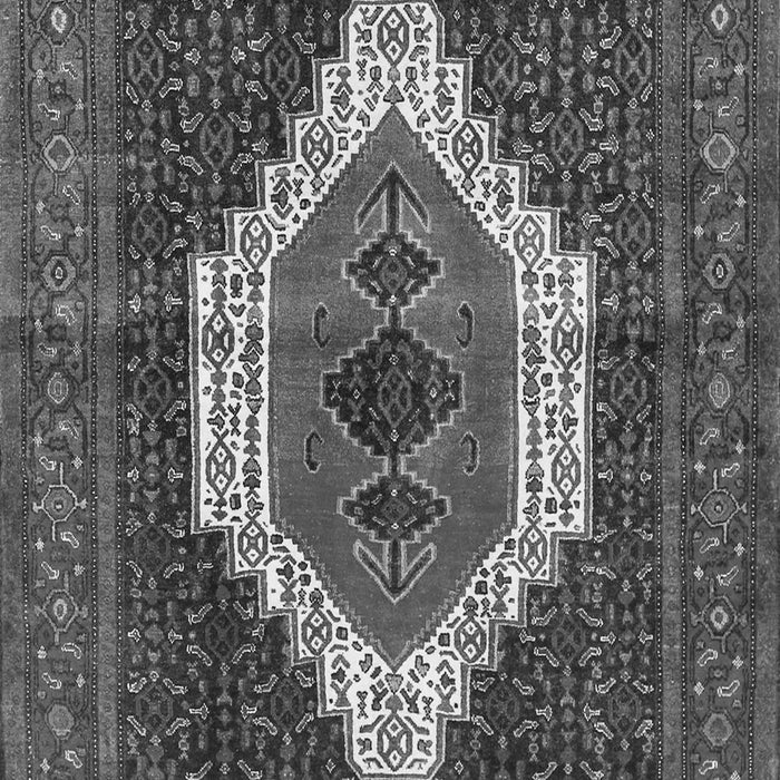 Serging Thickness of Machine Washable Persian Gray Traditional Rug, wshtr314gry