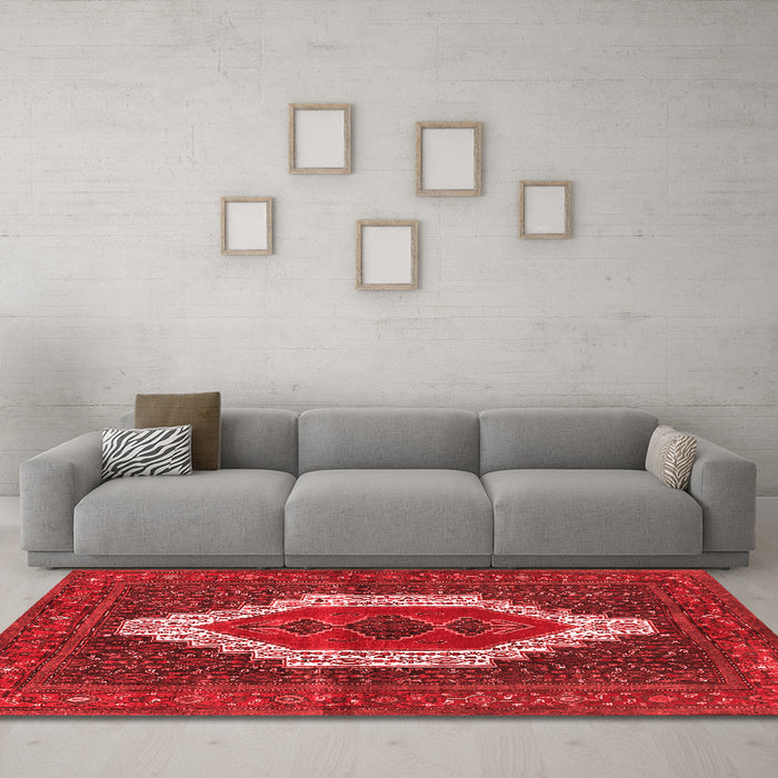 Traditional Red Washable Rugs