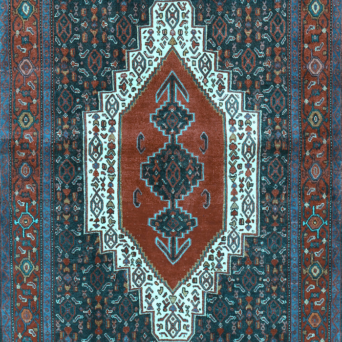 Machine Washable Persian Light Blue Traditional Rug, wshtr314lblu