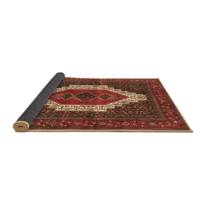 Sideview of Persian Brown Traditional Rug, tr314brn