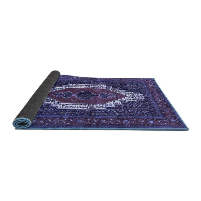 Sideview of Persian Blue Traditional Rug, tr314blu